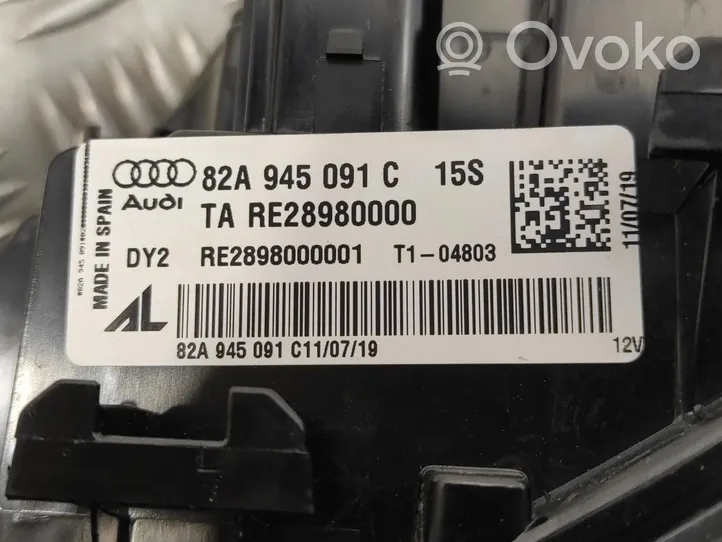 Audi A1 Galinis žibintas kėbule 82A945091C