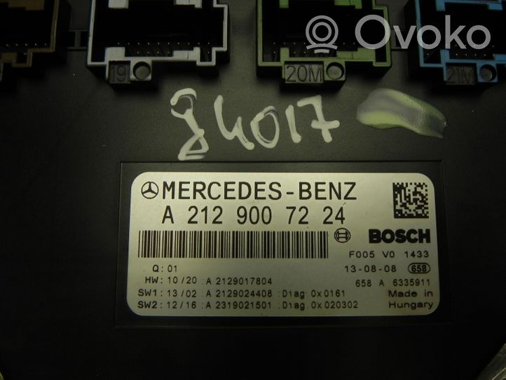 Mercedes-Benz SL R231 Boîte à fusibles A2129007224