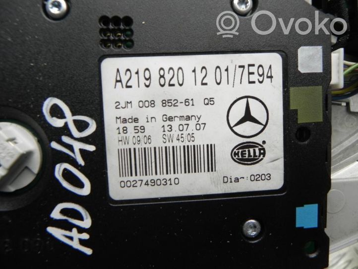 Mercedes-Benz CLS C218 X218 Inne oświetlenie wnętrza kabiny A2198201201