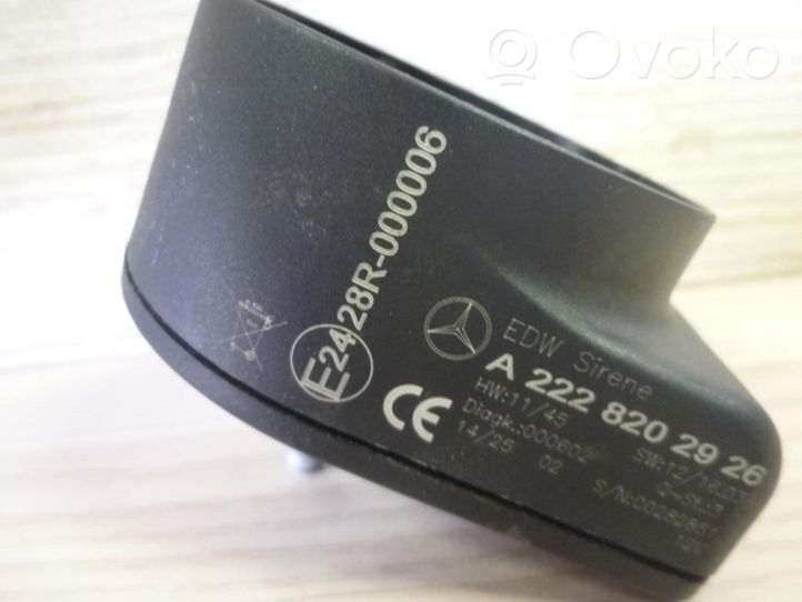 Mercedes-Benz CLS C218 X218 Sirene Signalhorn Alarmanlage A2228202926