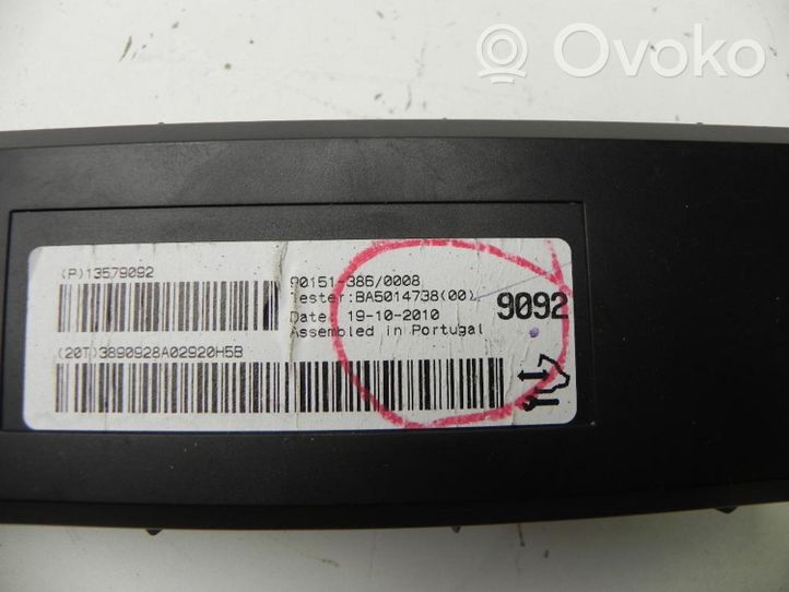 Opel Meriva B Oro kondicionieriaus/ šildymo valdymo blokas 90151386