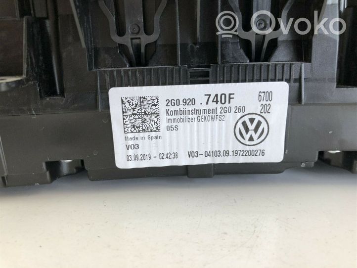 Volkswagen Polo VI AW Nopeusmittari (mittaristo) 2G0920740F