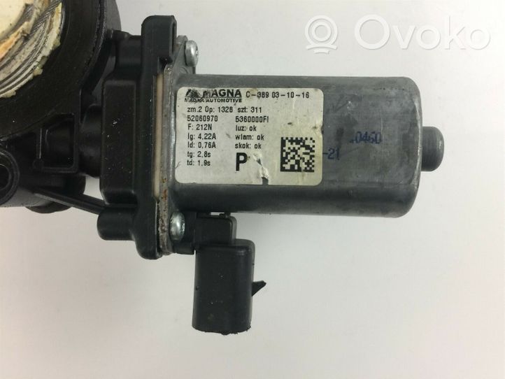 Fiat 500 Moteur de lève-vitre de porte avant 52060970