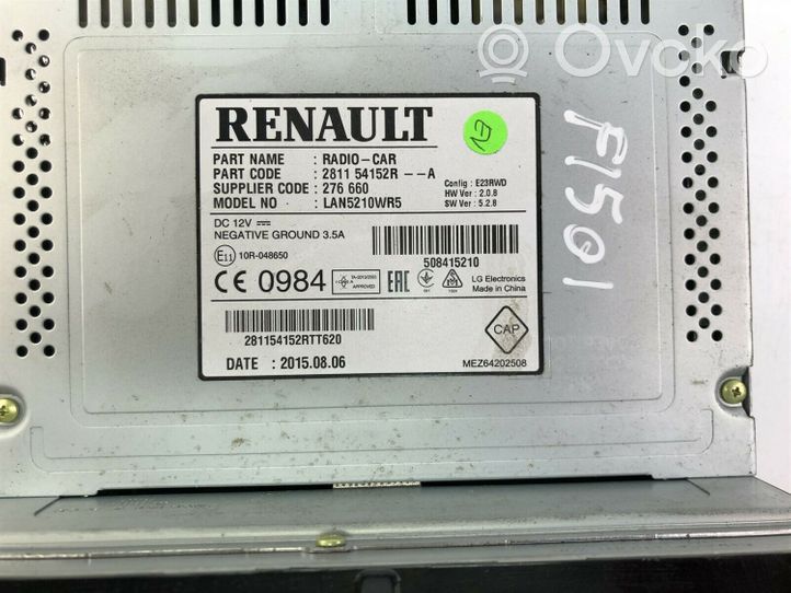 Renault Clio IV Monitori/näyttö/pieni näyttö 281154152R