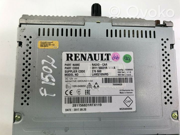 Renault Clio IV Moduł / Sterownik dziku audio HiFi 281156831R