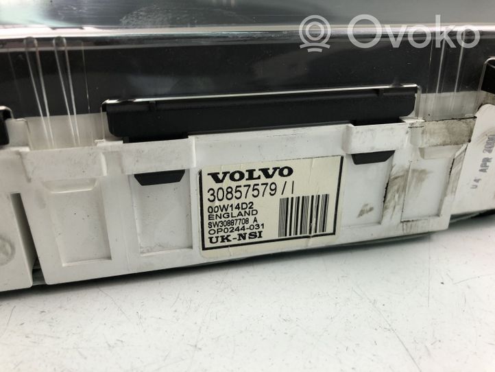 Volvo S40, V40 Compteur de vitesse tableau de bord 30857579