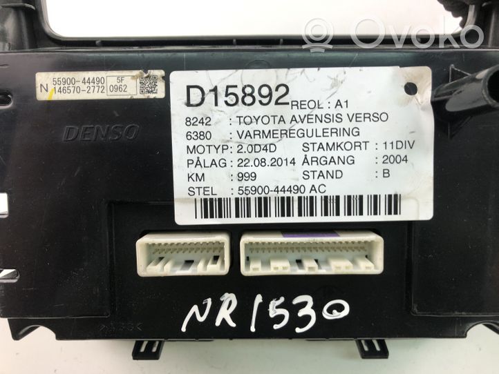 Toyota Avensis Verso Climate control unit 5590044490