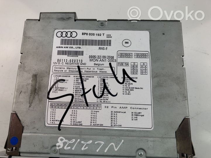 Audi A4 S4 B8 8K Centralina Audio Hi-fi 8P0035192T