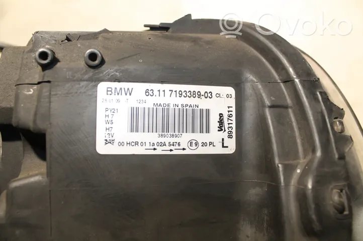 BMW 1 E81 E87 Lampa przednia 7193389389038907