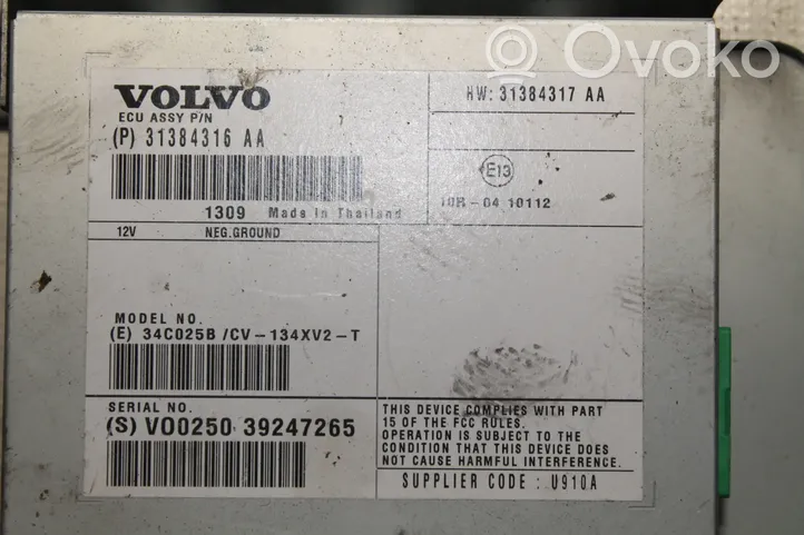 Volvo V40 Sound amplifier 31384316