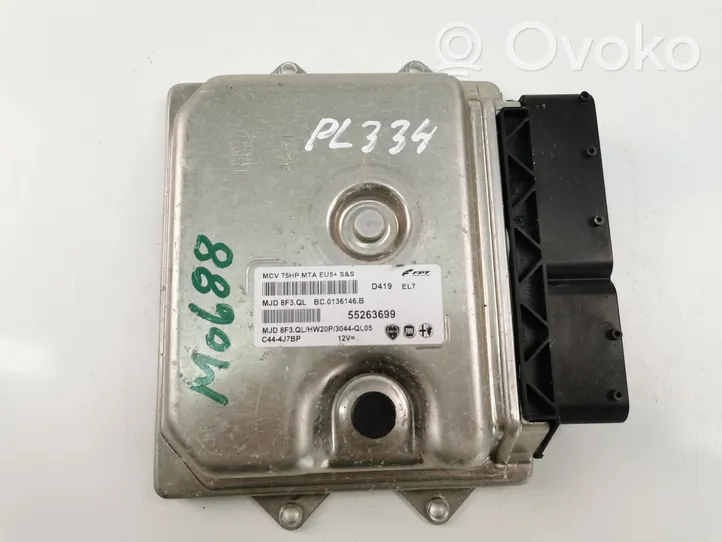 Fiat Qubo Calculateur moteur ECU 55263699