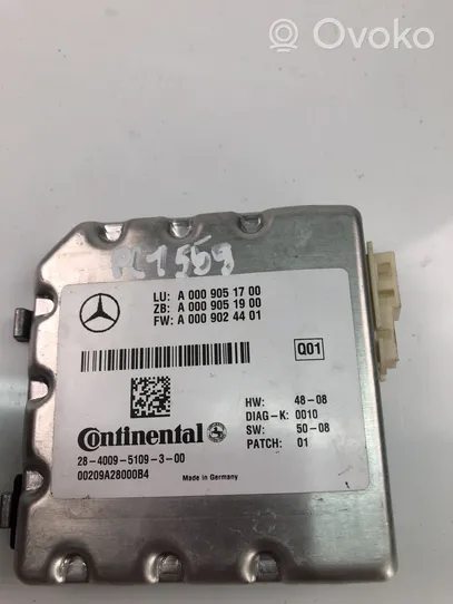 Mercedes-Benz E A207 Kameros valdymo blokas A0009051700