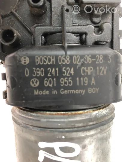 Volkswagen Polo IV 9N3 Moteur d'essuie-glace 6Q1955119A