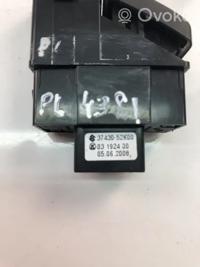 Opel Agila B Hazard light switch 3743052K00