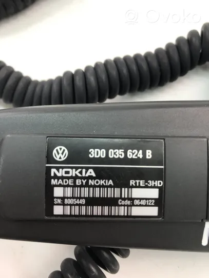 Volkswagen Phaeton Unité de commande, module téléphone 3D0035624B