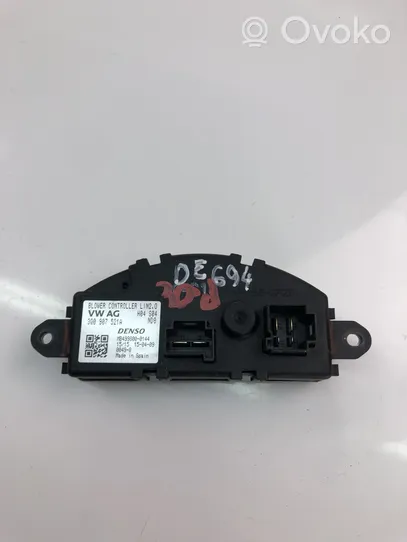 Volkswagen PASSAT B8 Heater blower motor/fan resistor 3Q0907521A