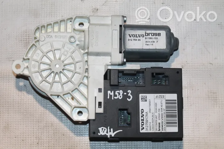 Volvo V50 Moteur de lève-vitre de porte avant 31275917AA