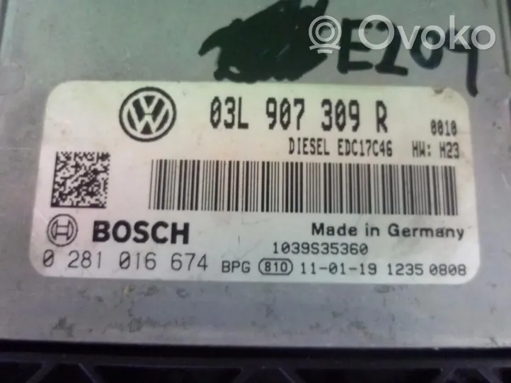 Volkswagen Caddy Variklio valdymo blokas 03L907309R