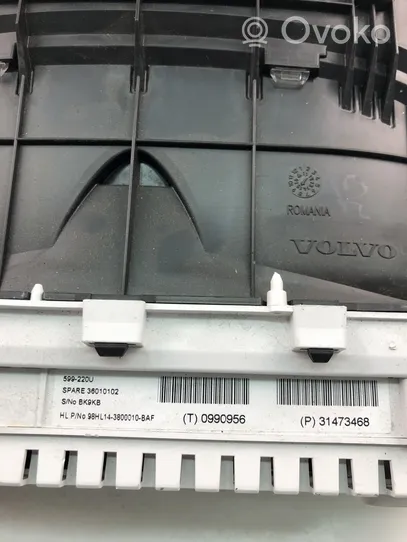 Volvo XC60 Tachimetro (quadro strumenti) 31473468