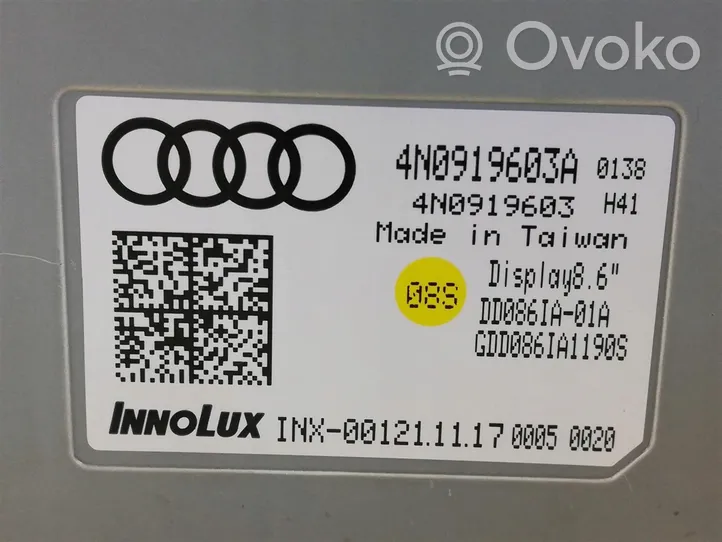 Audi A8 S8 D5 Monitor / wyświetlacz / ekran 4N0919603A