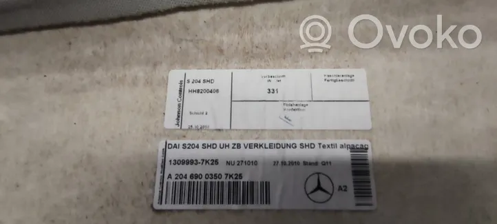 Mercedes-Benz C W204 Kattoverhoilu A2046900350