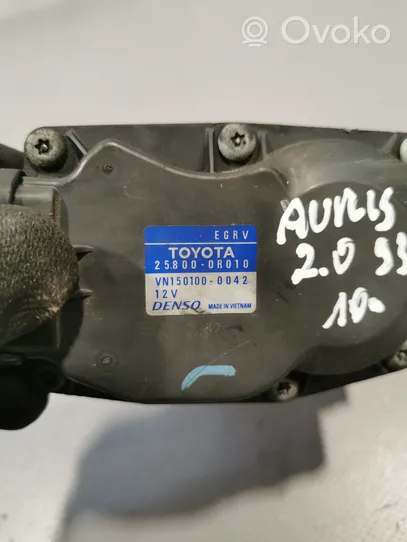 Toyota Auris 150 Soupape vanne EGR 258000R010