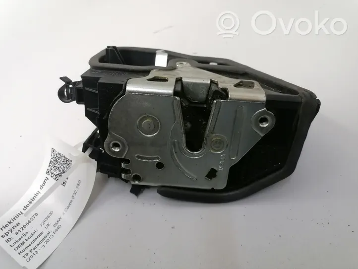 BMW 4 F32 F33 Zamek drzwi przednich 7283630