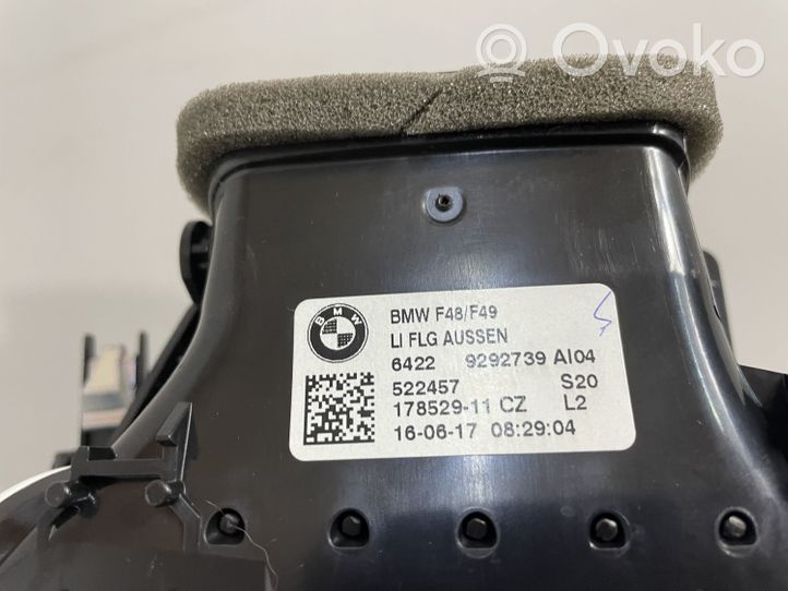 BMW X1 F48 F49 Kojelaudan tuuletussuuttimen suojalista 9292739