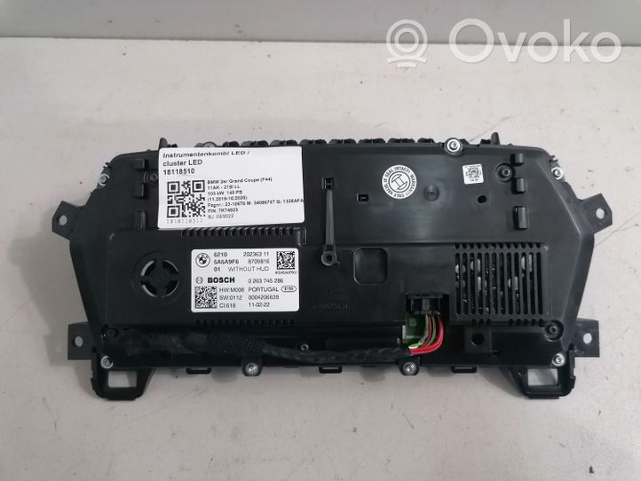 BMW 2 F44 Tachimetro (quadro strumenti) 5A5A9F6