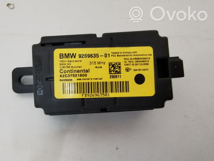 BMW 3 F30 F35 F31 Sterownik / Moduł alarmu 9269635