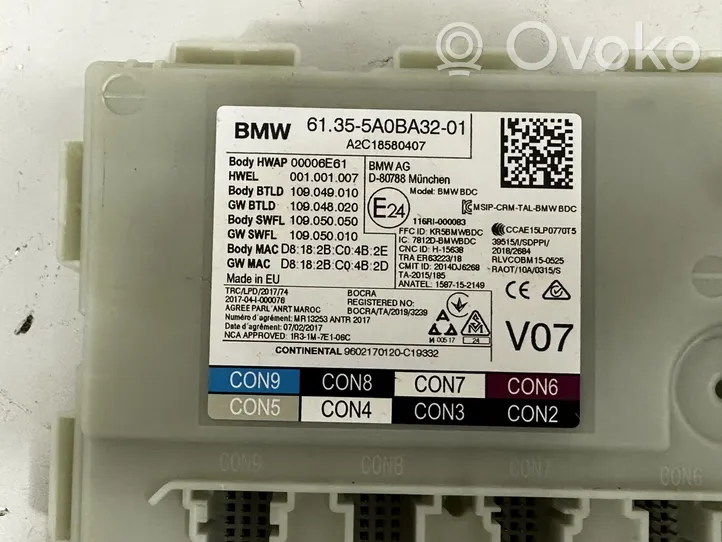 BMW X3 G01 Komputer / Sterownik ECU i komplet kluczy 9846687