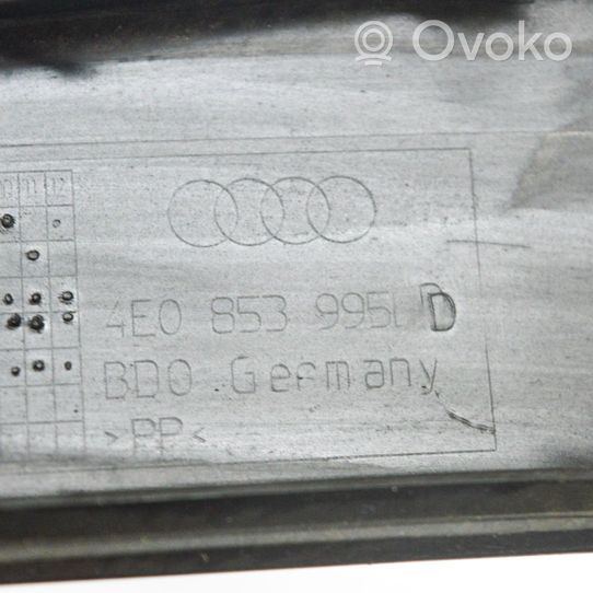 Audi A8 S8 D3 4E Garniture de protection de seuil intérieur 4E0853995D