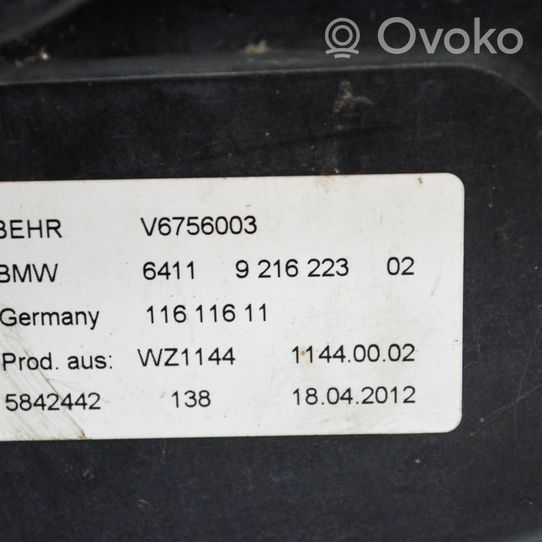 BMW 5 F10 F11 Kita variklio skyriaus detalė 9216223