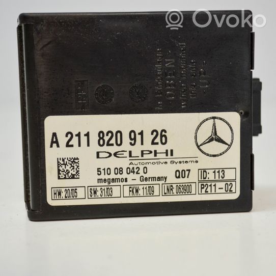 Mercedes-Benz CLC CL203 Signalizacijos valdymo blokas A2118209126