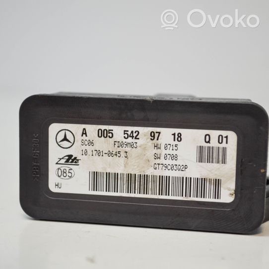 Mercedes-Benz CLC CL203 Czujnik przyspieszenia A0055429718