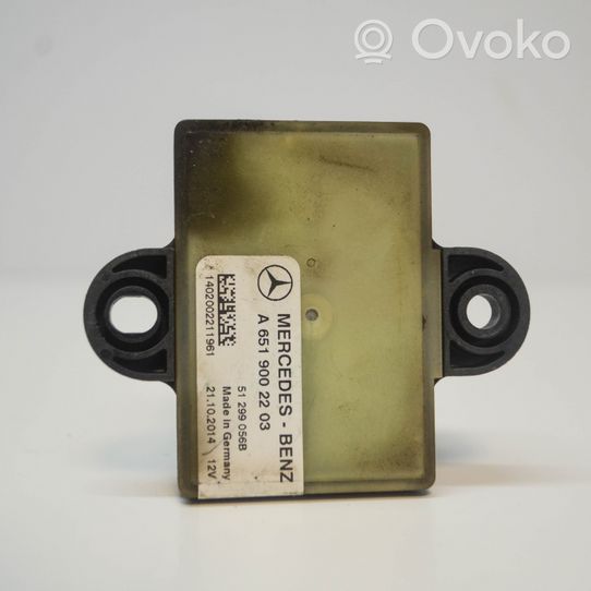 Mercedes-Benz A W176 Przekaźnik / Modul układu ogrzewania wstępnego A6519002203