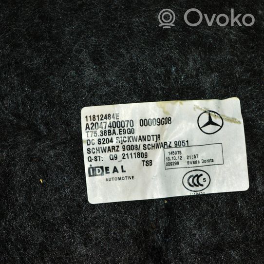 Mercedes-Benz C W204 Garniture de hayon A2047400070