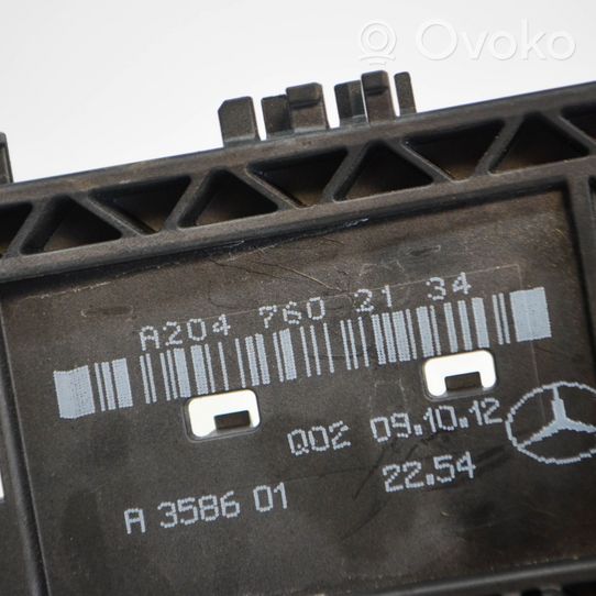 Mercedes-Benz C W204 Klamka wewnętrzna drzwi tylnych A2047602134