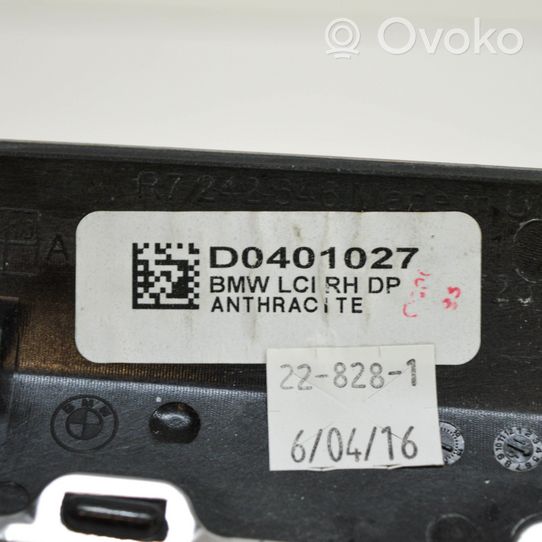 BMW X4 F26 Ramka przycisku otwierania szyby drzwi tylnych 7242646