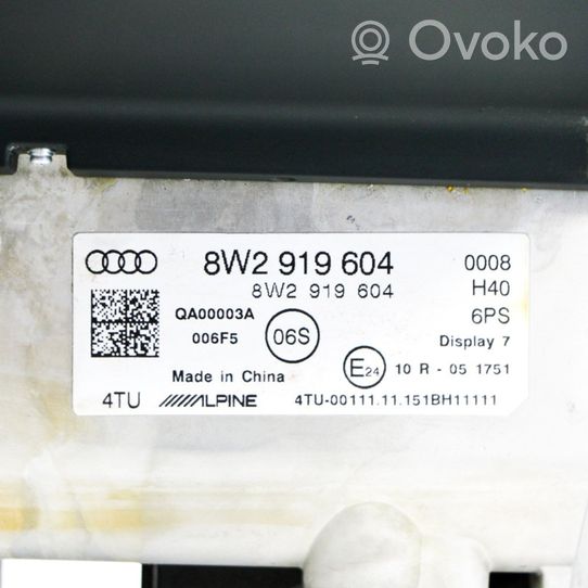 Audi A4 S4 B9 Radio/CD/DVD/GPS-pääyksikkö 