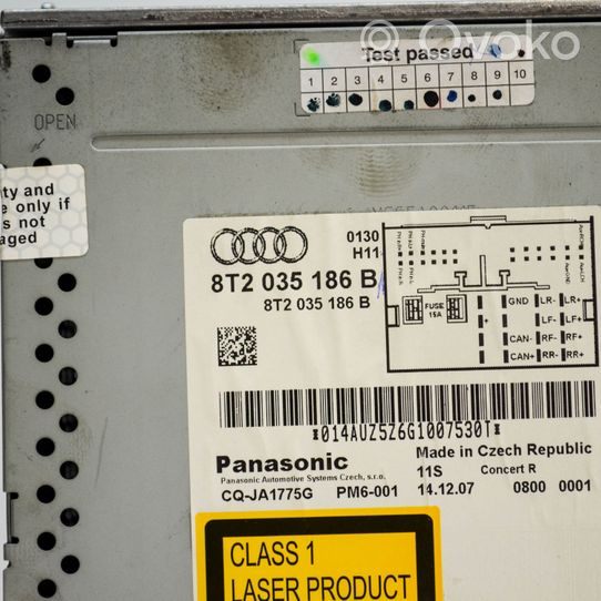 Audi A5 8T 8F Panel / Radioodtwarzacz CD/DVD/GPS 8T2035186B