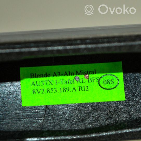 Audi A3 S3 8V Boîte à gants garniture de tableau de bord 8V2853189A