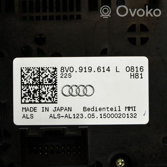 Audi A3 S3 8V Pääyksikkö multimedian ohjaus 8V0919614L