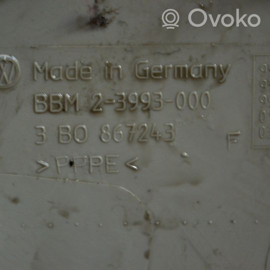 Volkswagen PASSAT B5 B-pilarin verhoilu (alaosa) 3B0867243F