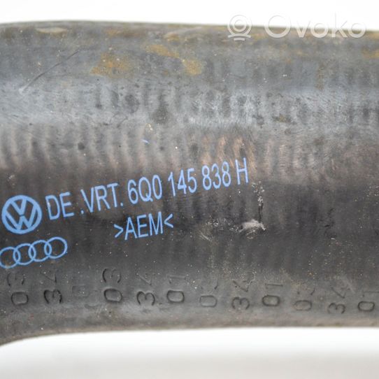 Volkswagen Polo Tube d'admission de tuyau de refroidisseur intermédiaire 6Q0145838H