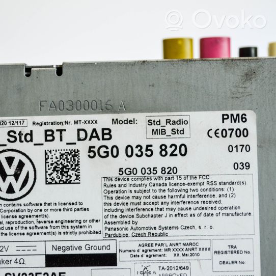 Volkswagen Golf VII Zmieniarka płyt CD/DVD 5G0035820