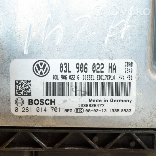 Volkswagen Tiguan Moottorin ohjainlaite/moduuli 03L906022HA