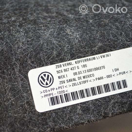 Volkswagen Jetta VI Rivestimento pannello inferiore del bagagliaio/baule 5C6867427G