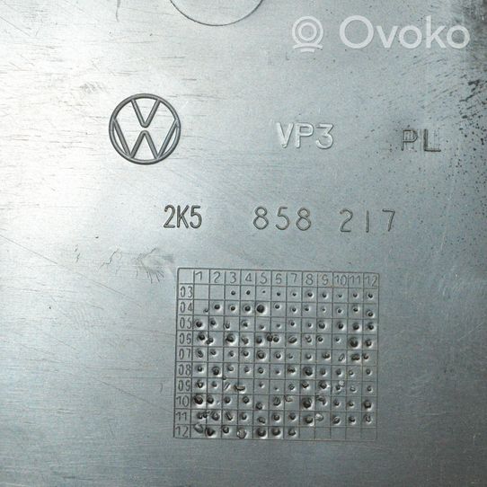 Volkswagen Caddy Garniture d'extrémité latérale du tableau de bord 2K5858217