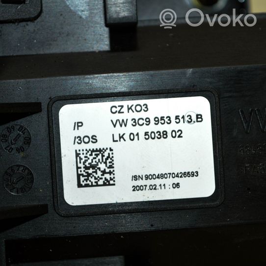 Volkswagen PASSAT B6 Pyyhkimen/suuntavilkun vipukytkin 3C0953549K